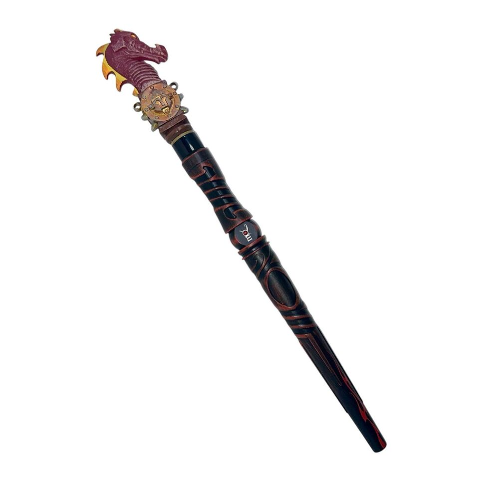 Magiquest Red Dragon Knight Topper & Wand Interactive Scepter Great Wolf Lodge